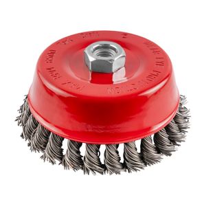 Wire Cup Brush Twisted 125mmxm14 With 0.80mm Wire Bulk